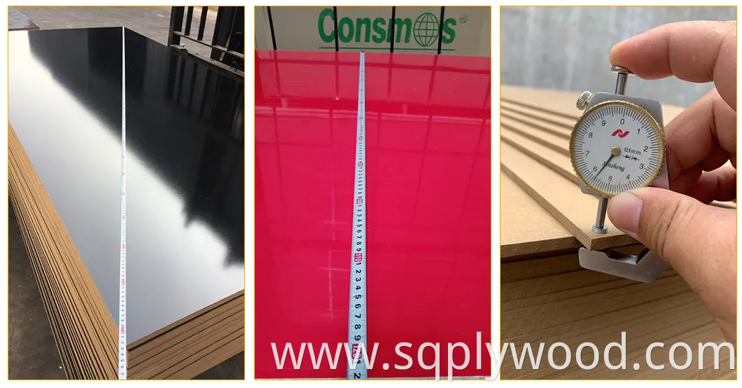 Consmos High Glossy UV Melamine MDF Sheet for Kitchen Cabinet